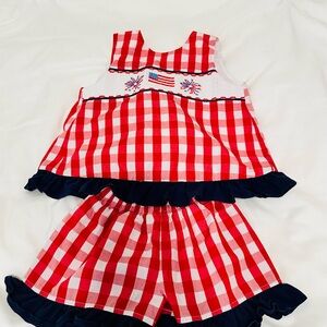 Red-hot July Fourth Gingham! From Stitchy Fish